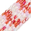 Electroplate Glass Beads Strands EGLA-P065-01A-08-1