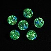 Luminous Handmade Enamel Gold Sand Glass Beads Strands LAMP-U004-08C-1
