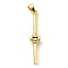 Brass with Cubic Zirconia Pendants KK-K341-31G-01-2