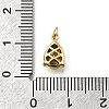 Teardrop Brass with Glass Charms KK-G525-09G-4