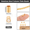 300Pcs 201 Stainless Steel Crimp Beads STAS-BBC0009-77C-2
