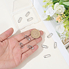 Brass Spring Gate Rings KK-WH0816-056P-3