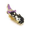 Magic Cat with Skull Enamel Pin JEWB-B006-06A-3