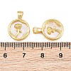 Brass with White Shell Pendants CU-CBA9482-04G-04-3