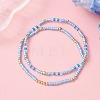 2Pcs Glass Seed Beaded Stretch Bracelets Sets for Women BJEW-MZ00296-02-1