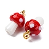 Handmade Lampwork Pendants LAMP-S069-08G-02-2