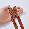 14.5M Polyester Lace Trim Ribbon OCOR-WH0101-244D-4