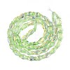 Transparency Electroplate Glass Beads Strands GLAA-T023-40A-08-1-3