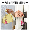 Alloy Resin Butterfly Keychains KEYC-TADJ0002-02G-A-5