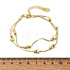 Brass Box Chain Multi-strand Bracelets for Women BJEW-C140-27G-3