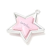 Spray Painted Alloy Pendants AL-CBA5B8E-14P-03-2