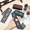 5.46M 3 Styles Ethnic Style Embroidery Polyester Ribbons SRIB-WR0001-03-3