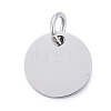 Anti-Tarnish 304 Stainless Steel Pendants STAS-I311-32C-P-1