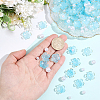 120Pcs Acrylic Bead Caps OACR-PA0002-13B-3