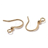 Brass Earring Hooks X-KK-F824-016G-3