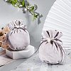  Velvet Jewelry Bags with Drawstring & Plastic Imitation Pearl TP-NB0001-20D-6