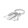 Non-Tarnish Father's Day Theme 201 Stainless Steel Keychain KEYC-A010-04-2