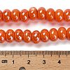 Porcelain Rondelle Beads PORC-Q001-01B-4