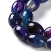 Natural Agate(Dyed & Heated) Beads Strands G-M446-D01-01C-4