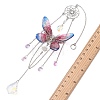 Stainless Steel Resin Butterfly Suncatcher HJEW-TA00452-01-3