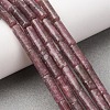 Natural Lepidolite/Purple Mica Stone Beads Strands G-F247-45A-2