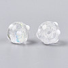 Handmade Foil Lampwork Beads Strands FOIL-T008-02A-3