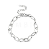304 Stainless Steel Link Chain Bracelets for Women BJEW-B169-01P-5