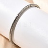 304 Stainless Steel Twisted Rope Shape Bangles for Women BJEW-C091-02B-GP-3