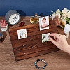 7-Slot Wooden Place Card Display Stands ODIS-WH0029-52C-4
