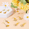 DIY Bee Dangle Earring Making Kit DIY-SC0020-43-5