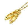 304 Stainless Steel Cubic Zirconia Pendant Necklaces LS-NJEW-Q347-01F-1