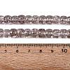 Crackle Transparent Glass Beads Strands GLAA-N069-03A-02-4