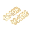 Brass Hollow Connector Charm KK-F931-28C-G-2