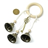 Iron Witch Bells for Door Knob for Protection HJEW-JM02223-2