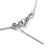 Ion Plating(IP) Adjustable 304 Stainless Steel Dapped Chain Necklaces NJEW-K270-05P-4