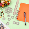 Wheat Straw Mushroom Hole Loose Leaf Ring Round Binder Discs FIND-WH0366-315B-4