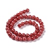 Dyed Natural Jade Beads Strands G-D434-8mm-08-1-4