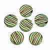 Painted Natural Wood Beads WOOD-T021-50B-M-2