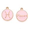 Alloy Enamel Pendants X-ENAM-S124-01A-09H-1