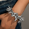 Hip-Hop Punk Goth CCB Plastic Spike Cone Charm Bracelets for Men WG608C0-01-1