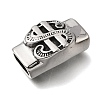 304 Stainless Steel Slide Charms STAS-F356-01AS-2