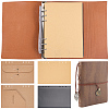 Rectangle Imitation Leather with Alloy Scrapbook DIY Binder Photo Album AJEW-WH20006-475A-1