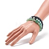 4Pcs 4 Style Natural Green Aventurine & Lava Rock & Synthetic Hematite Stretch Bracelets Set BJEW-JB08481-3