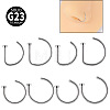 G23 Titanium C Shaped Clip on Nose Rings WGA60F5-04-1