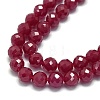 Natural Red Corundum/Ruby Beads Strands G-G106-C13-05-3