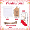 30Pcs Camellia Resin & Zinc Alloy Keychains KEYC-DR0001-24-2