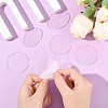 50Pcs Transparent Acrylic Disc Big Pendants TACR-YW0003-12-5
