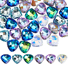 48Pcs Electroplated Glass Pendants EGLA-HS0001-13-1