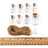 16Pcs 8 Styles Glass Jar Bead Containers CON-FS0001-05-6