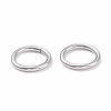 Non-Tarnish 304 Stainless Steel Closed Jump Rings X-STAS-F174-16P-3
